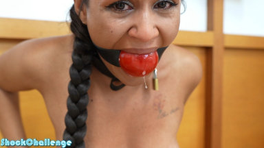 ShockChallenge.com - Calisa Bliss takes the shock collar challenge